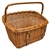 Vintage style, handmade of natural wicker, great for your
 bike to carry shopping or any other small items. Poland is famous for hand made wicker baskets.  This is a tradition in areas of the country where willow grows wild and is very much a village and