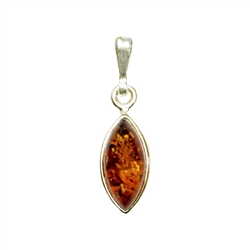 Baltic amber with Sterling Silver detail.