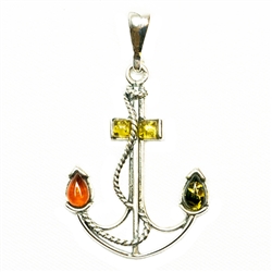 Nautical Amber Pendant