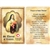 St Therese of Lisieux Holy Card This unique prayer card contains a third class relics on the front with the prayer on the back. Please note that these are third class relics and are not first or second class with a piece of cloth touched to the relics.