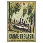 Post Card: Kanal Elblaski, Polish Tourist Poster