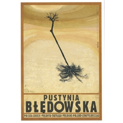 Pustynia Bledowska, Polish Promotion Poster designed by artist Ryszard Kaja. It has now been turned into a post card size 4.75" x 6.75" - 12cm x 17cm.