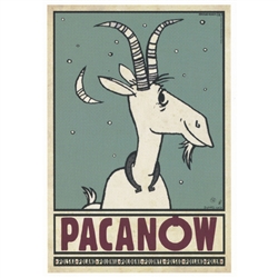 Post Card: Pacanow, Polish Promotion Poster designed by artist Ryszard Kaja. It has now been turned into a post card size 4.75" x 6.75" - 12cm x 17cm.