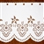 These beautiful curtains feature the Polish mountain design "Parzenica". These curtains come in two heights and are sold by the yard, which is 6 full pattern repeats.  Each pattern repeats is approx 6.25" wide.
We cut to order. No Returns On This Product