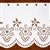 These beautiful curtains feature the Polish mountain design "Parzenica". These curtains come in two heights and are sold by the yard, which is 6 full pattern repeats.  Each pattern repeats is approx 6.25" wide.
We cut to order. No Returns On This Product