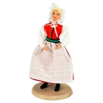 Wielkopolanka Woman Traditional Polish Doll 5" Tall