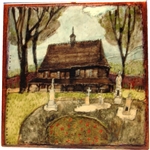 Artistic Ceramic Tile - Lipnica Murowana - Church