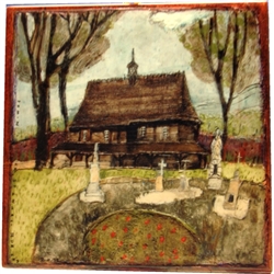 Artistic Ceramic Tile - Lipnica Murowana - Church