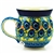 Polish Pottery 6 oz. Bubble Mug. Hand made in Poland. Pattern U2317 designed by Karolina Sliwinska.