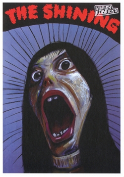Post Card: The Shining, Kubrick, Polish Poster designed by Leszek Zebrowski  in 2007. It has now been turned into a post card size 4.75" x 6.75" - 12cm x 17cm.