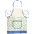 Attractive Polish Stoneware Apron. . This is a traditional Boleslawiec pattern. Front panel has a 9.5" x 5.5" (24cm x 14cm) pocket. This design has blue, yellow and green highlights.  100% polyester.