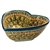 Polish Pottery 7" Heart Shaped Bowl. Hand made in Poland. Pattern U143 designed by Maryla Iwicka.