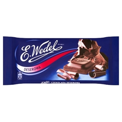 Wedel Bitter Dessert Chocolate Bar 50% Cocoa: Deserowa 90g/3.17oz
