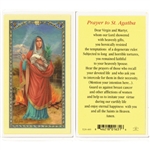 St. Agatha - Holy Card