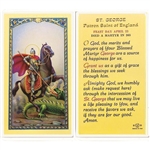 St. George - Holy Card