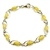 Stylish 7.5" - 18.5cm long bracelet composed of milky oval Baltic Amber beads.