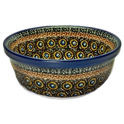 Polish Pottery 6" Cereal/Berry Bowl. Hand made in Poland. Pattern U143 designed by Maryla Iwicka.