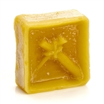 Pure refined beeswax is used because it adheres to the shell the best, it has the necessary low melting temperature, and it's sweet smell brings great memories of Easter!!!  Joan recommends that each person has a cake of wax to use to reduce the chance of
