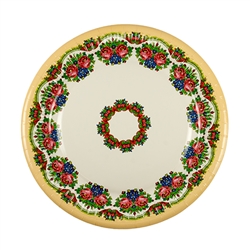 Polish paper plates are available in two sizes:
Luncheon size (9" - 22.7cm diameter)
Dessert size (7" - 18cm diameter)
Perfect way to highlight a Polish paper cut design at school, home, picnic etc.
Set of 8 in a pack.
Made in Poland