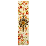 Wycinanki Folklore Print Bookmarks - Mountain Flowers With Parzenica