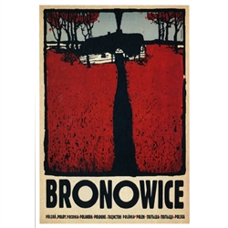 Polish poster designed in 2015 by artist Ryszard Kaja to promote tourism to Poland. Bronowice is a district of Krakow.
It has now been turned into a post card size 4.75" x 6.75" - 12cm x 17cm.