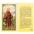 St Francis, Prayer for Pets - Holy Card.  Holy Card Plastic Coated. Picture is on the front, text is on the back of the card.