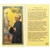 St. Maximilian Kolbe - Holy Card.  Holy Card Plastic Coated. Picture is on the front, text is on the back of the card.