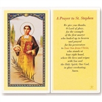 St. Stephen - Holy Card