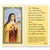 St. Therese -  Holy Card.  Holy Card Plastic Coated. Picture is on the front, text is on the back of the card.