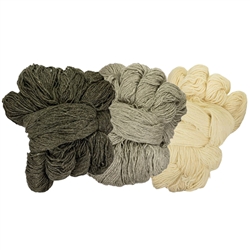 Pure natural wool from the mountain sheep in the Podhale region of southern Poland near Zakopane. Available in 3 shades.