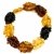 Natural amber stones with a hidden screw clasp.