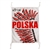 The flag with the inscription "POLSKA" is a great way to display your Polish heritage. Superimposed over the historic symbol of the elite Polish heavy cavalry, the Husars. Unique design and high quality.