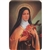 Two pictures appear when the card is moved. The first side has Saint Rita and the second side has appearing Roses.