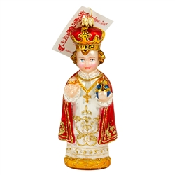 A beautiful rendition of the Infant Of Prague.  Highly detailed.  Size approx. 5.25" x 2.25" x 1.25".