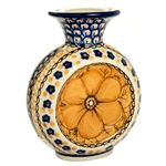 Polish Pottery 5" Mini Vase. Hand made in Poland. Pattern U408B designed by Jacek Chyla.