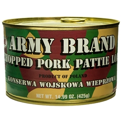 Polish army version of Spam. Convenient pull top can. 14.99oz/425g