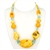 Bozena Przytocka is a designer of artistic amber jewelry based in Gdansk, Poland.   Here is a beautiful example of her ability to blend Baltic Amber and Larimar from the Dominican Republic to create a stunning necklace.