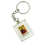 Mini Our Lady of Czestochowa Lucite Key Chain 3.5"