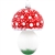 In many cultures, finding a mushroom in the forest is considered to be a symbol of good luck and a harbinger of prosperity. Our charming 4.5" tall mushroom ornament has a stylish white stalk topped with a shiny red cap spotted with dots of sparkling white