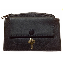 Leather Rosary Pouch : Black