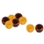 Jewelry makers will enjoy these genuine Baltic amber beads. Hole through each bead. Approx 6mm diameter.