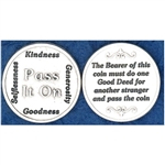 Great for your pocket or coin purse. Add to a gift for that extra special touch! `Pass It On is the Pocket Token (Coin) for everyone!  The Bearer of this coin must do one Good Deed for another stranger and pass the coin.