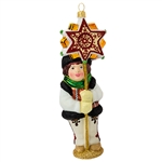 Display your Polish heritage with this nicely detailed Polish ornament. The young Goral is dressed in a traditional Polish Mountaineer costume. Size approx. 6.5" x 2" x 1.5".