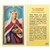 St. Elizabeth of Hungary - Holy Card.  Plastic Coated. Picture is on the front, text is on the back of the card.