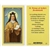 St. Teresa of Avila's Bookmark - Holy Card.  Plastic Coated. Picture is on the front, text is on the back of the card.