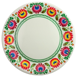 Polish paper plates are available in two sizes:
Luncheon size (9" - 22.7cm diameter)
Dessert size (7" - 18cm diameter)
Perfect way to highlight a Polish paper cut design at school, home, picnic etc.
Set of 8 in a pack.
Made in Poland