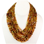 Bozena Przytocka is a designer of artistic amber jewelry based in Gdansk, Poland. Here is a beautiful example of her ability to blend amber and peridot to create a stunning necklace.