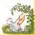 Polish Easter Luncheon Napkins (package of 20) - 'Lamb and Pussy Willow' - Yellow