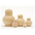 Looking for a fun project? This potbelly doll offers a unique shape for those looking to create their own nesting doll! Draw, paint or wood burn on this do-it-yourself potbellied matryoshka - it is all up to you! We offer top quality unpainted blanks hand