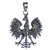 Sterling Silver Polish Eagle Pendant 1.75"